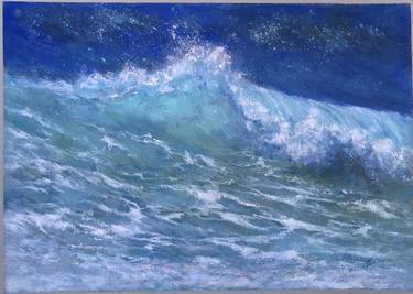 Original Impressionism Seascape Drawings by Juan Pastor de la Puente