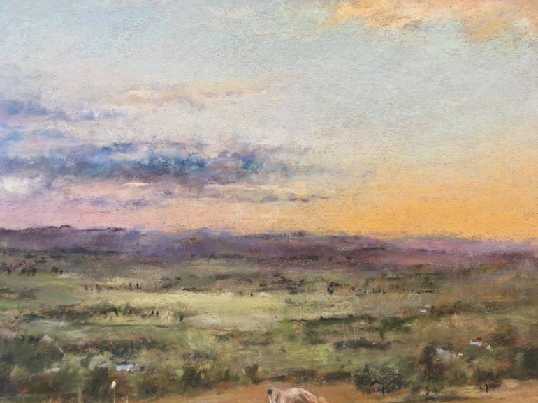 Original Impressionism Landscape Drawing by Juan Pastor De La Puente