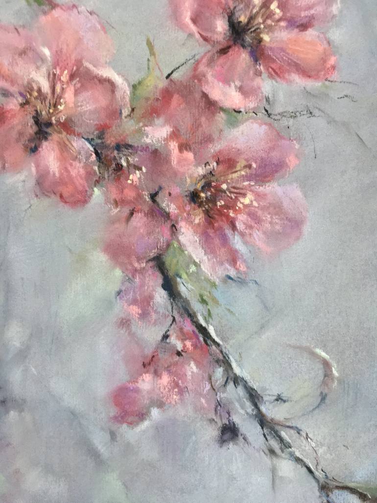 Original Impressionism Floral Drawing by Juan Pastor de la Puente