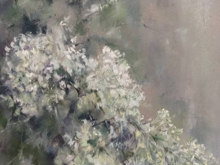 Original Impressionism Floral Drawing by Juan Pastor De La Puente