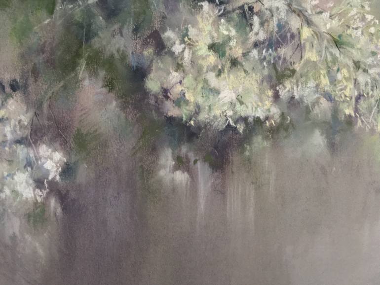 Original Impressionism Floral Drawing by Juan Pastor De La Puente