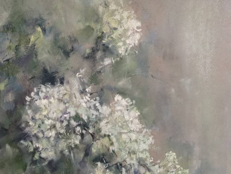 Original Impressionism Floral Drawing by Juan Pastor De La Puente