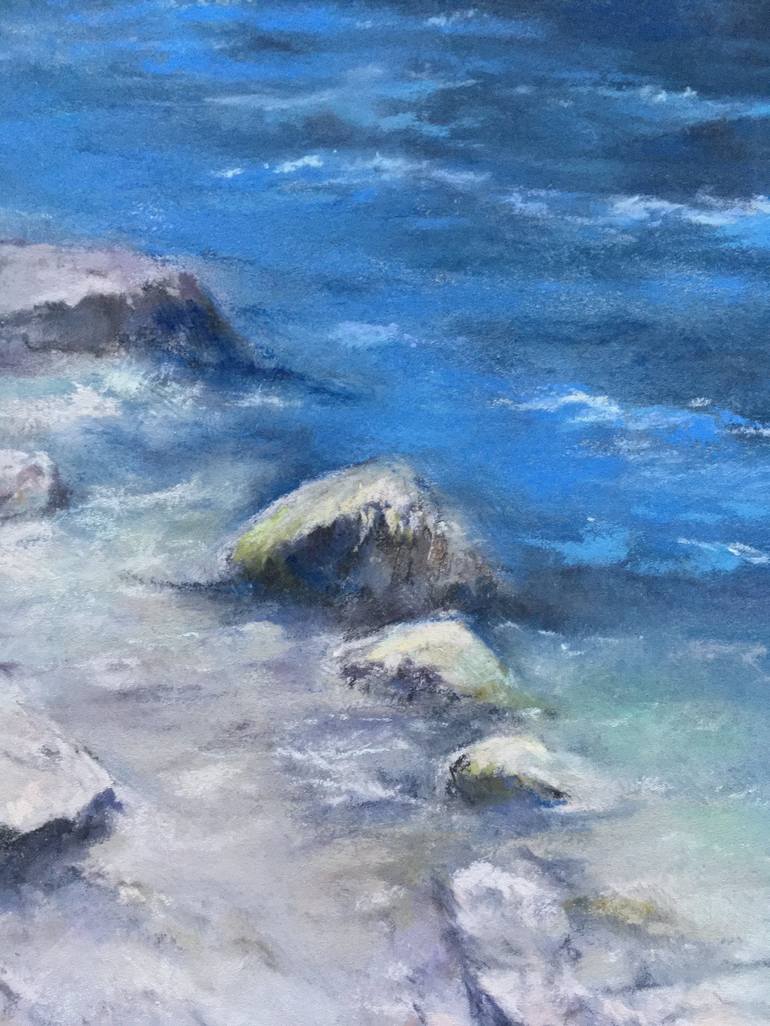 Original Impressionism Beach Drawing by Juan Pastor de la Puente