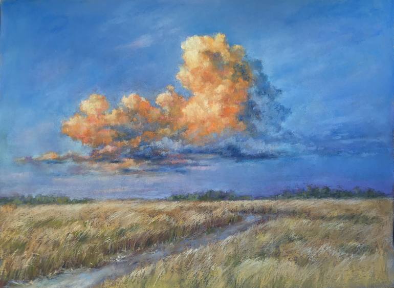 sky pastel drawing