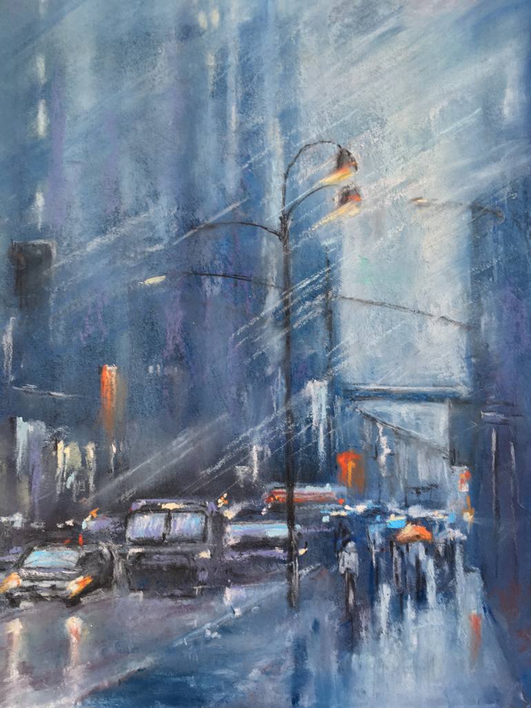 Original Abstract Places Drawing by Juan Pastor De La Puente