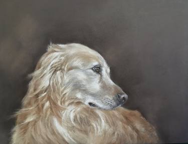 Dog portrait Pet painting,animal,doggy,home decor thumb