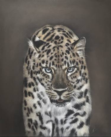 Leopard Wild cat Realism Animalism Pastel art decor thumb