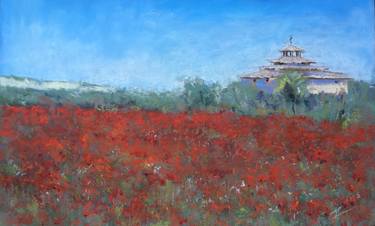 Original Impressionism Landscape Drawings by Juan Pastor de la Puente