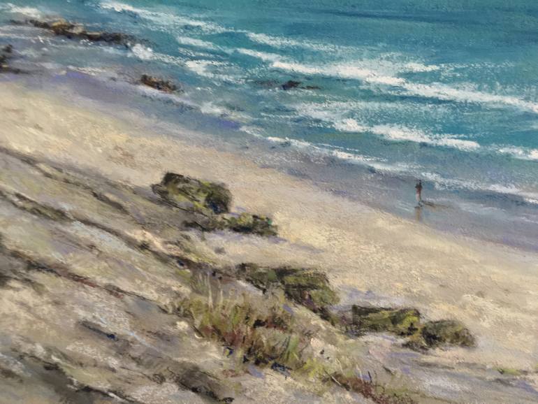 Original Impressionism Beach Drawing by Juan Pastor De La Puente