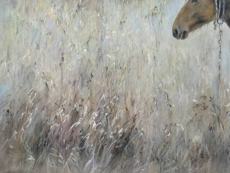 Original Realism Horse Drawing by Juan Pastor De La Puente