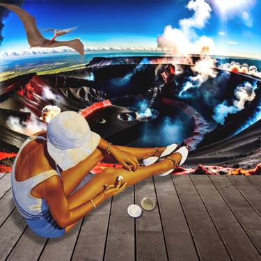 Original Contemporary Travel Collage by Pedro Ruao
