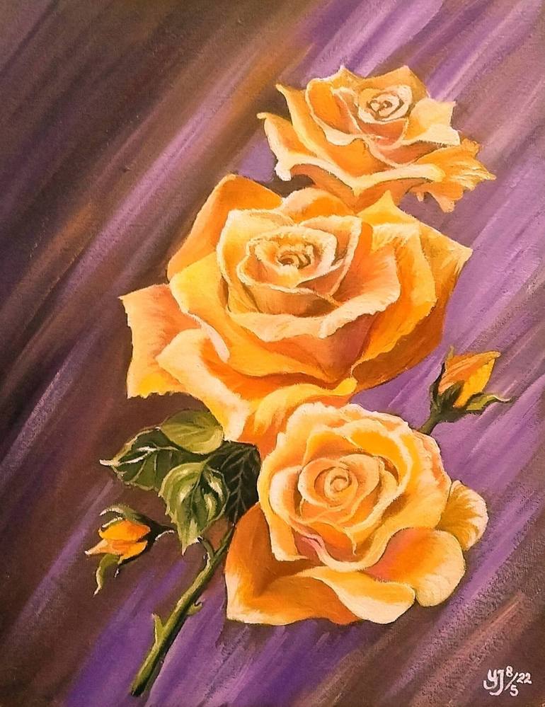 beautiful paintings of roses