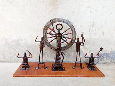 Original Figurative Religious Sculpture by Tamal Das