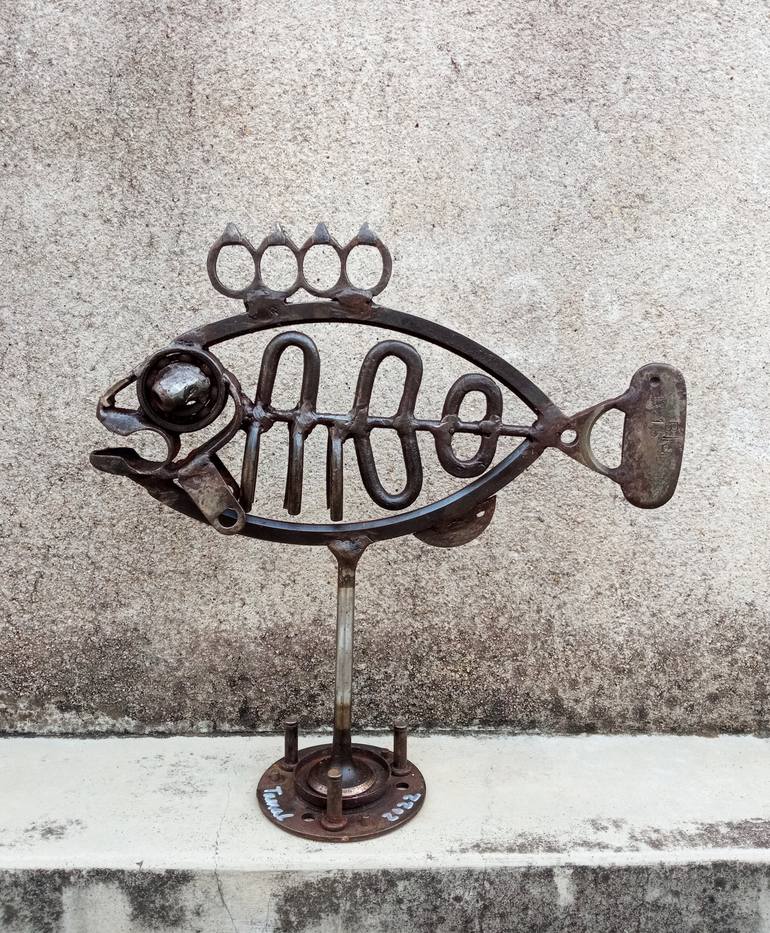 Original Fish Sculpture by Tamal Das