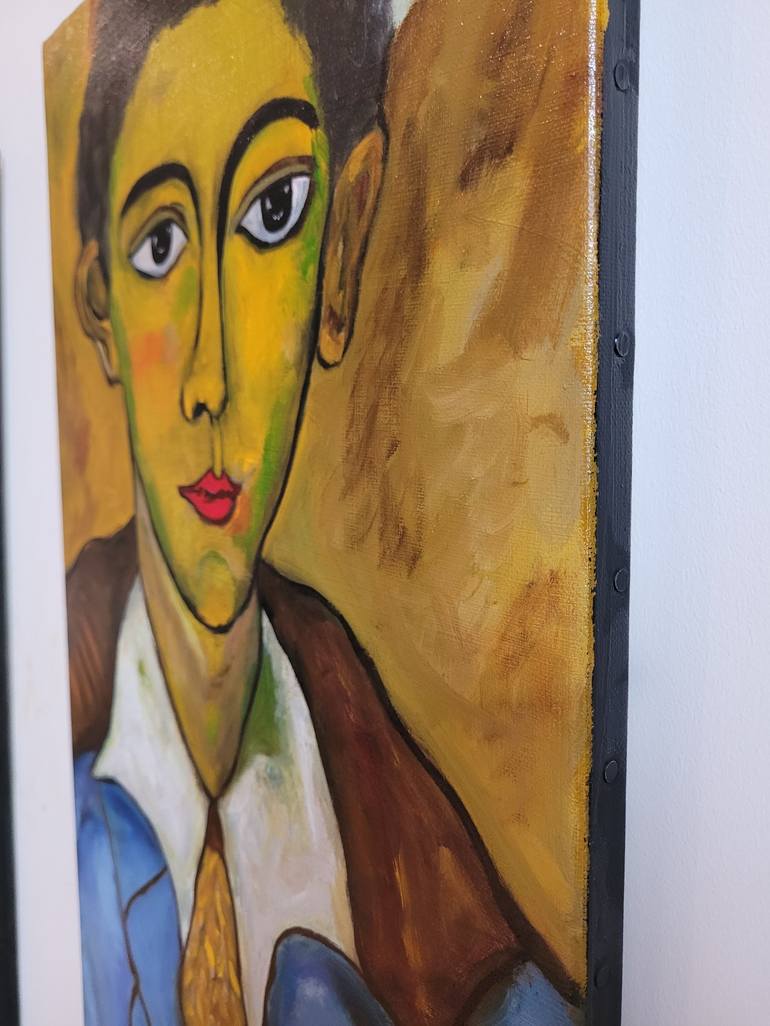 Original Fauvism People Painting by Frédéric Haman