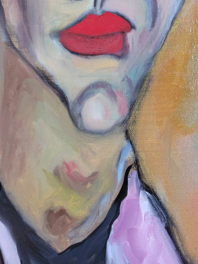 Original Expressionism People Painting by Frédéric Haman