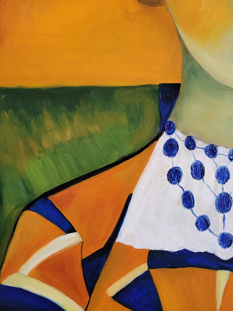 Original Fauvism People Painting by Frédéric Haman