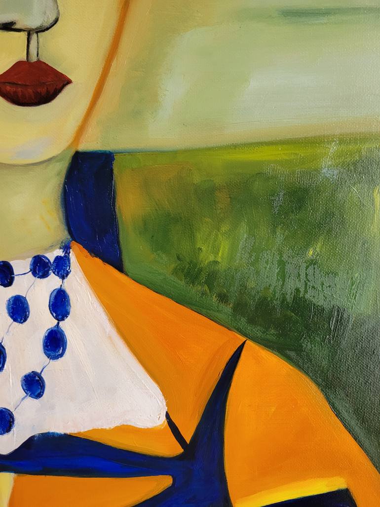 Original Fauvism People Painting by Frédéric Haman
