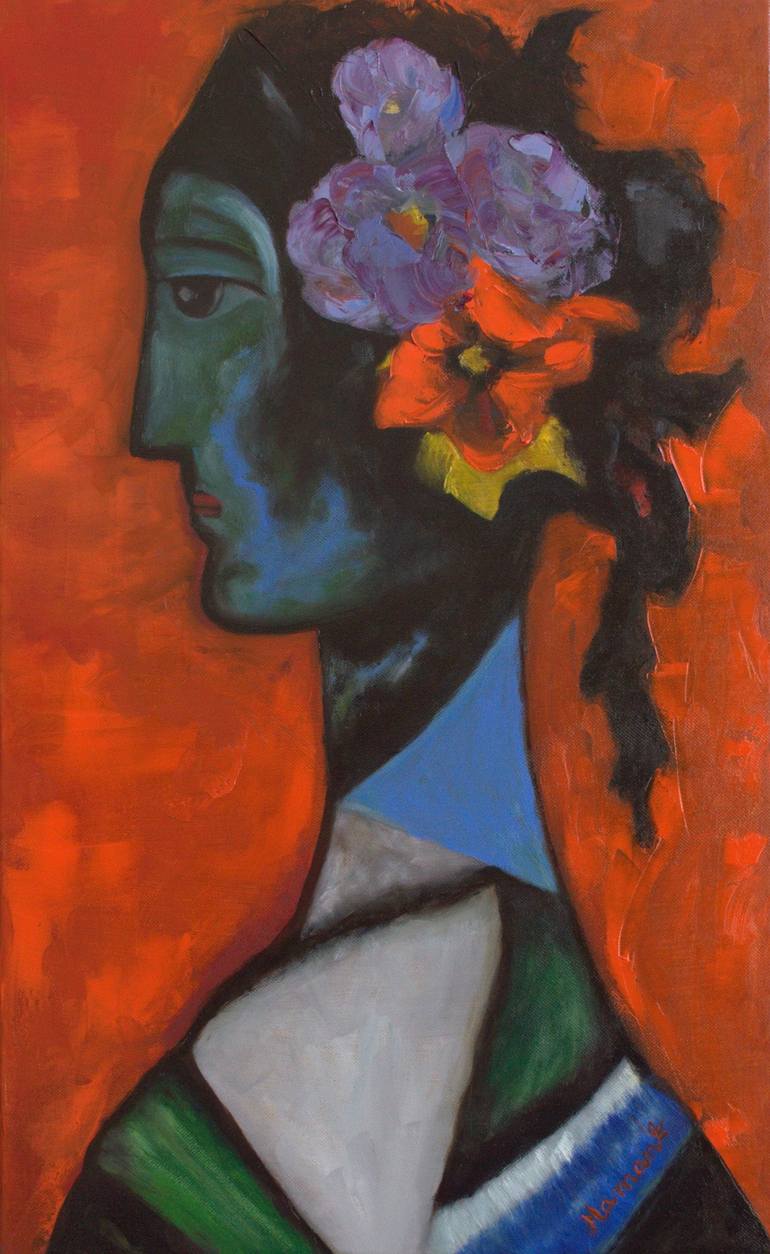 Original Abstract Expressionism People Paintings by Frédéric Haman