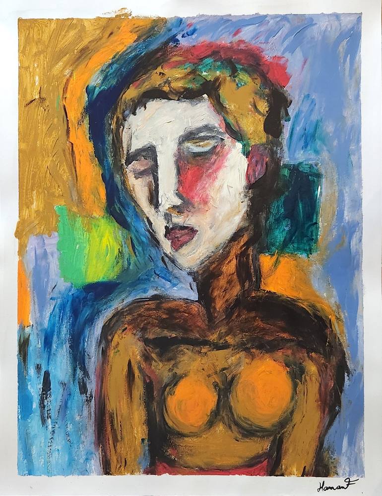Print of Expressionism Men Paintings by Frédéric Haman