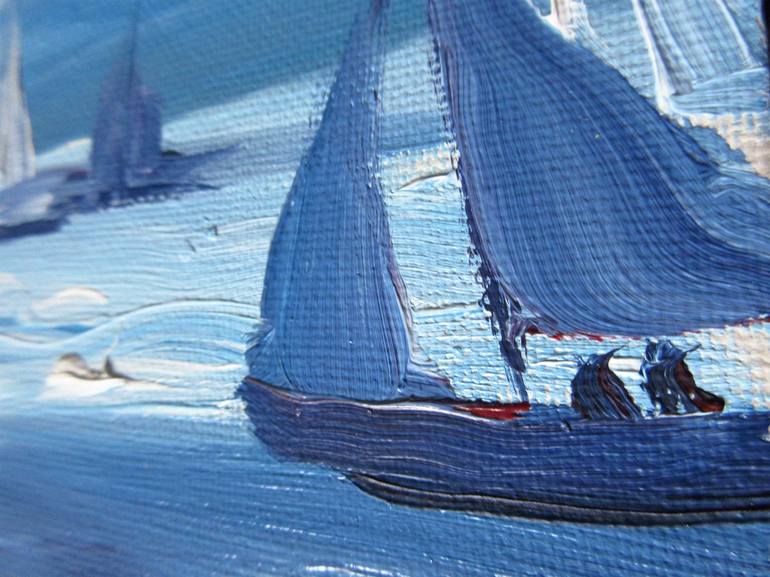 Original Sailboat Painting by Atelier BDGB