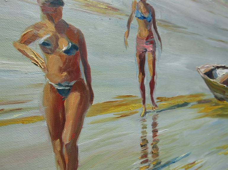 Original Fine Art Beach Painting by Atelier BDGB