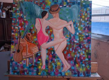 Original Conceptual Nude Paintings by alberto texier