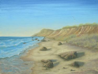 Original Impressionism Beach Paintings by Bruce Bennett