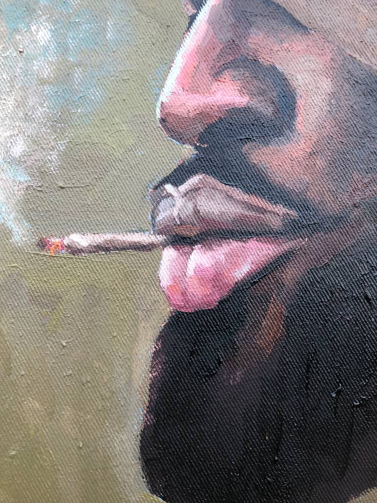 Original Figurative People Painting by Etuk Unyime