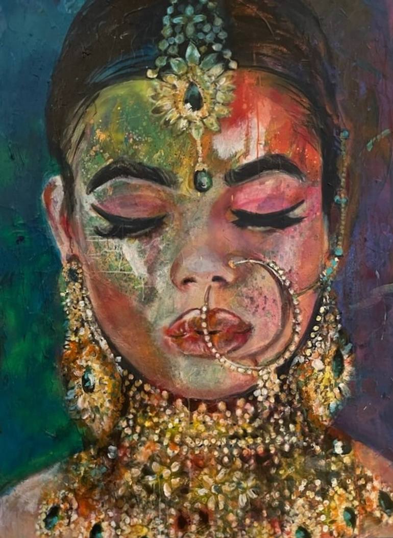 Indian marriage Painting by Valeria Becker | Saatchi Art