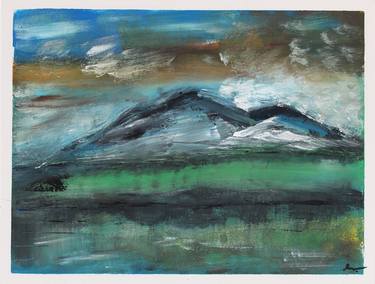 Print of Abstract Landscape Paintings by Eris Nurhasanah