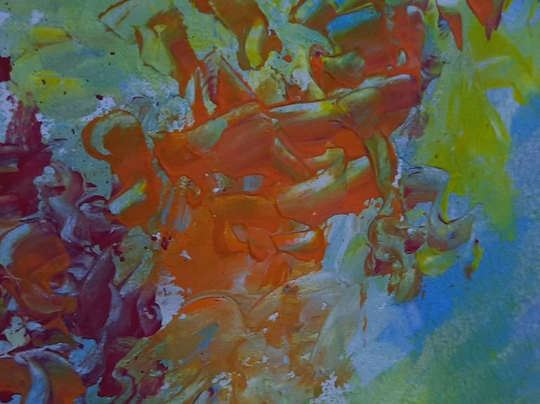 Original Abstract Expressionism Abstract Painting by Eris Nurhasanah