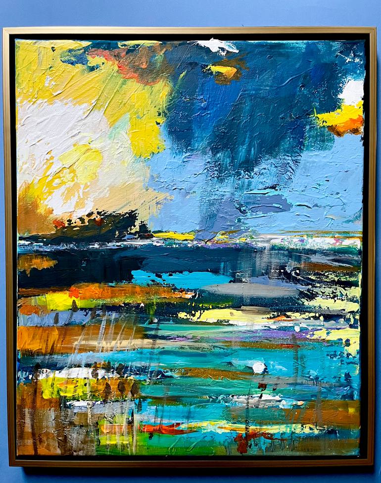 Original Abstract Landscape Painting by Magda BłAszkiewicz