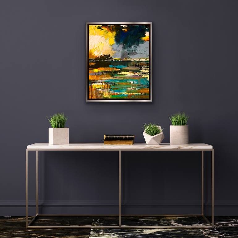 Original Abstract Landscape Painting by Magda BłAszkiewicz