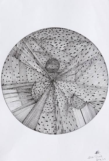 Print of Conceptual Abstract Drawings by Michelle Ostrow