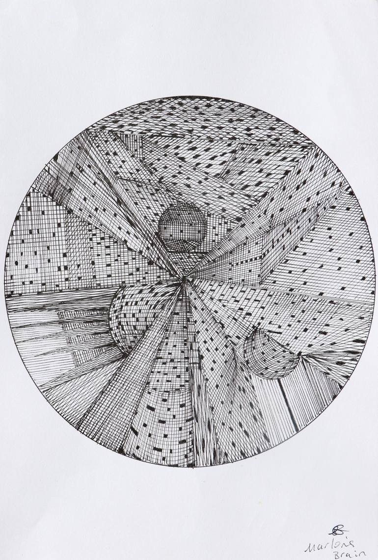 Marlon s Brain Drawing by Michelle Ostrow Saatchi Art