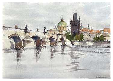 Original Impressionism Architecture Paintings by Yana Salnikova