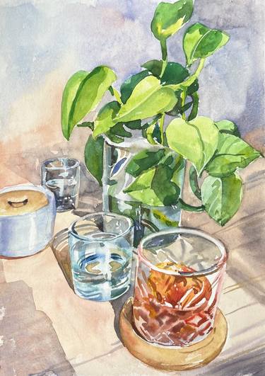 Original Impressionism Food & Drink Paintings by Yana Salnikova