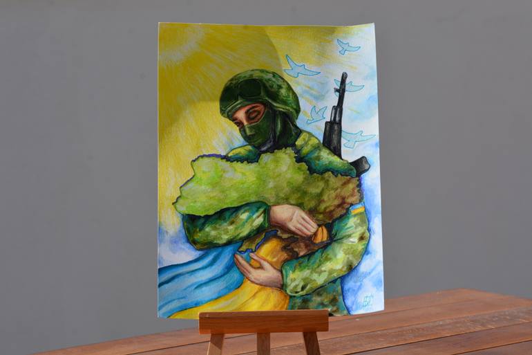 Original Art Deco Politics Painting by Inna Boiko