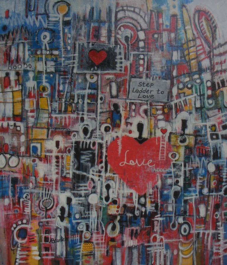 Original Abstract Painting by Abdoulie Conteh