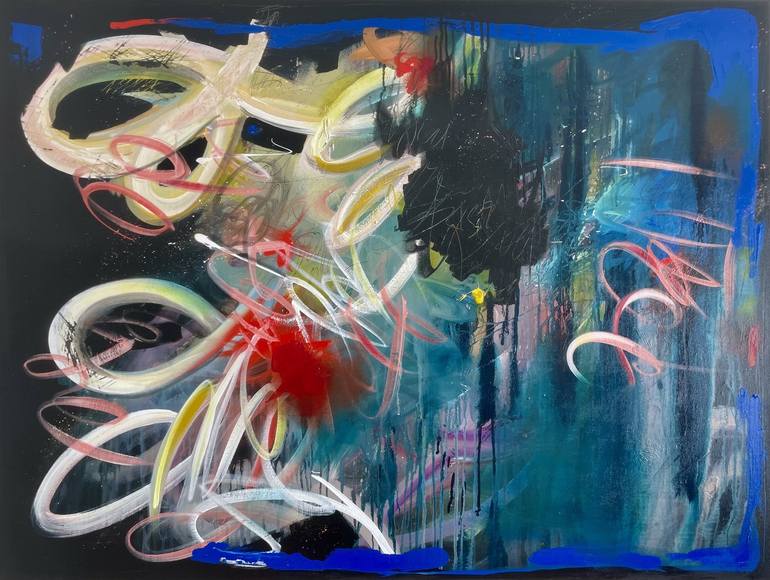 Original Abstract Expressionism Abstract Painting by Alison Dougherty