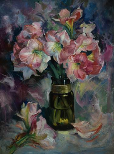 Original Expressionism Floral Paintings by Sergei Yatsenko