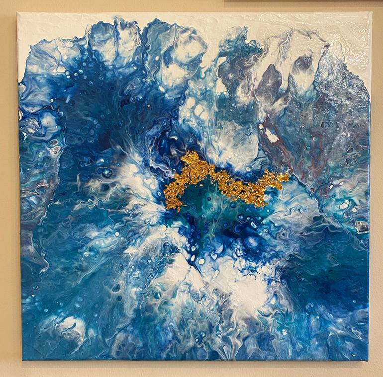 Original Modernism Abstract Painting by Victoria Pongracz