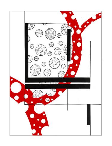 Original Modern Abstract Drawings by Arwin Kortleever