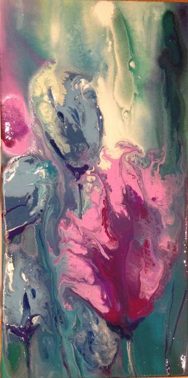 Original Abstract Expressionism Floral Paintings by Maite Ciurana