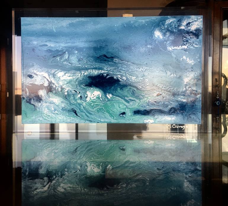 Original Abstract Seascape Painting by Maite Ciurana