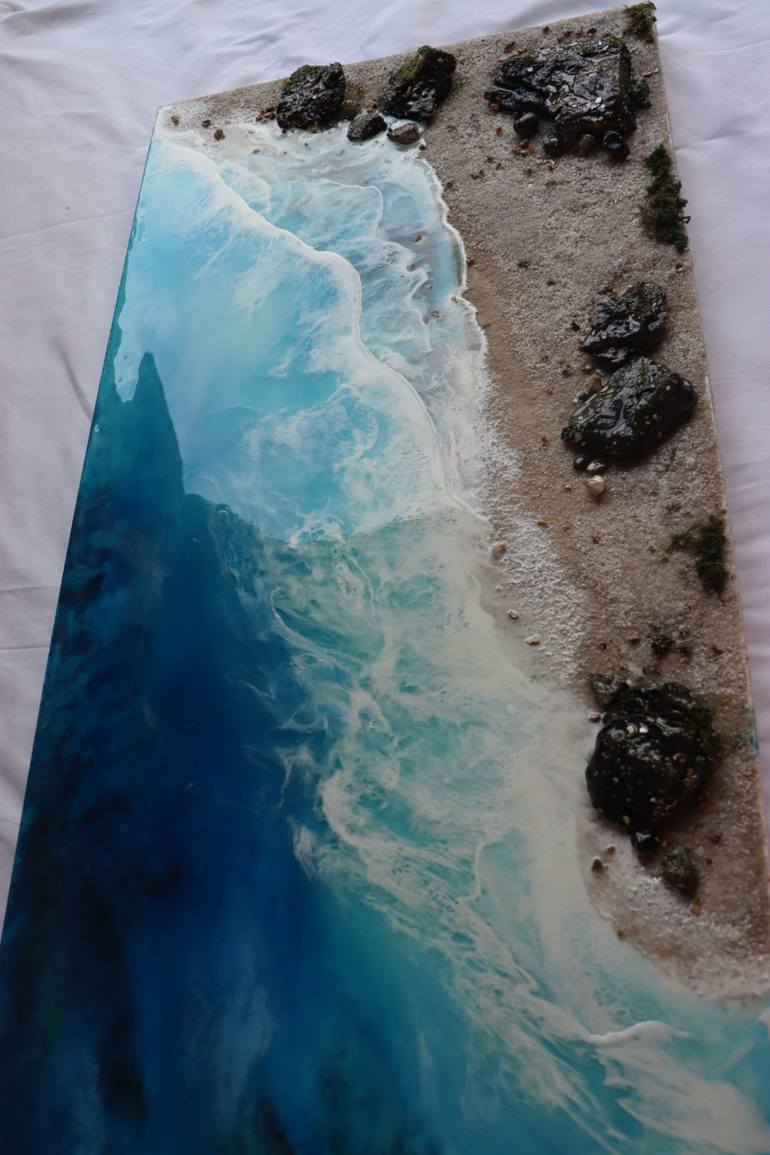 Original Realism Beach Painting by Ana Taborda