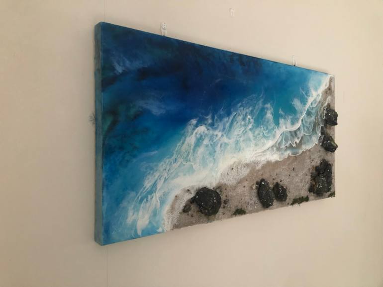 Original Realism Beach Painting by Ana Taborda
