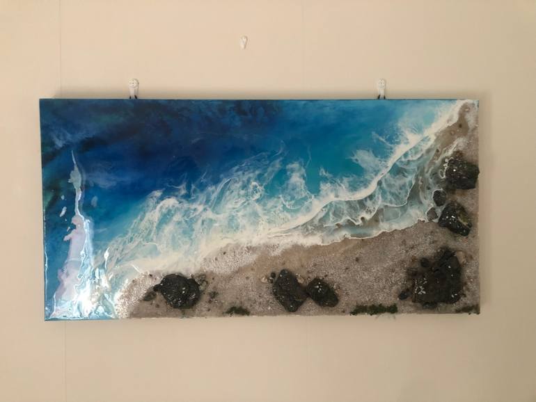 Original Realism Beach Painting by Ana Taborda