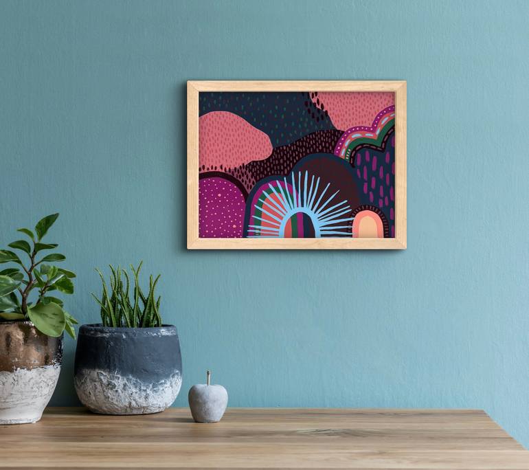 Original Abstract Landscape Painting by Helen Joy Newman